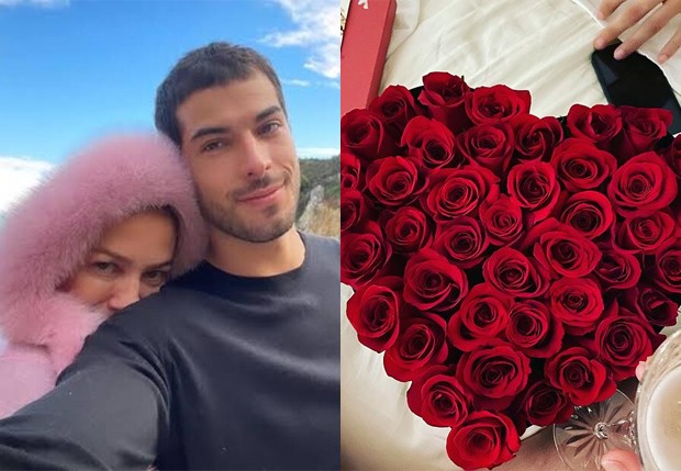 Luana Piovani ganha rosas do namorado, Lucas Bitencourt (Foto: Reprodução/Instagram)