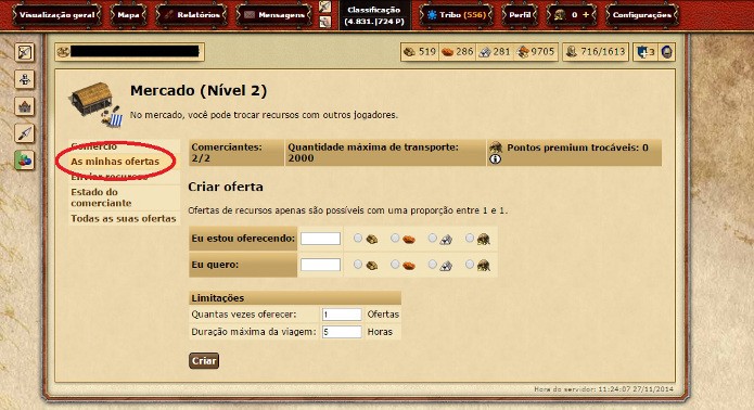 Utilize o menu do lado esquerdo para ter acesso às opções (Foto: Reprodução / João Moura)