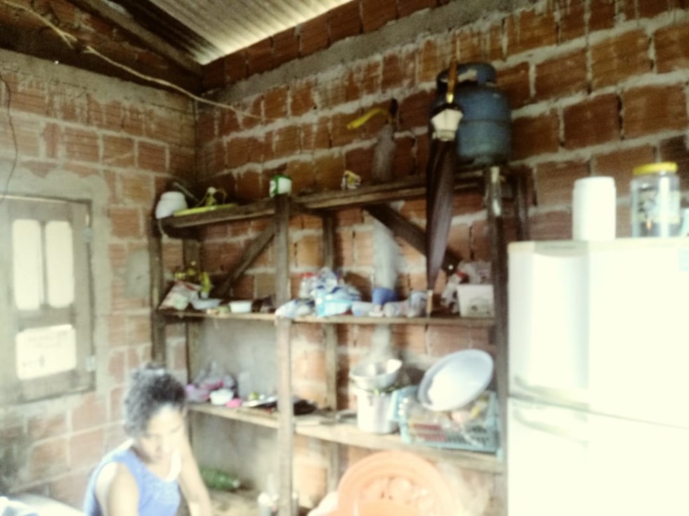 Família foi encontrada em situação de calamidade — Foto: Arquivo pessoal