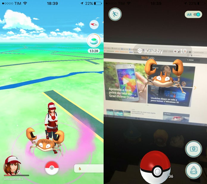 O Incense atrai Pokémon por 30 minutos (Foto: Reprodução/Tais Carvalho)
