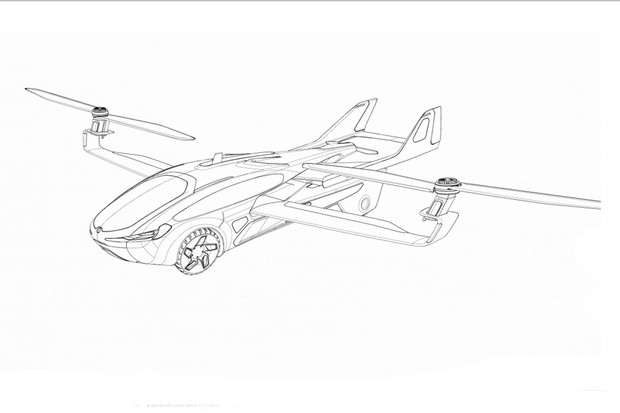 Aeromobil 5.0 teve seu desenho registrado pela empresa no INPI (Foto: Divulgação)