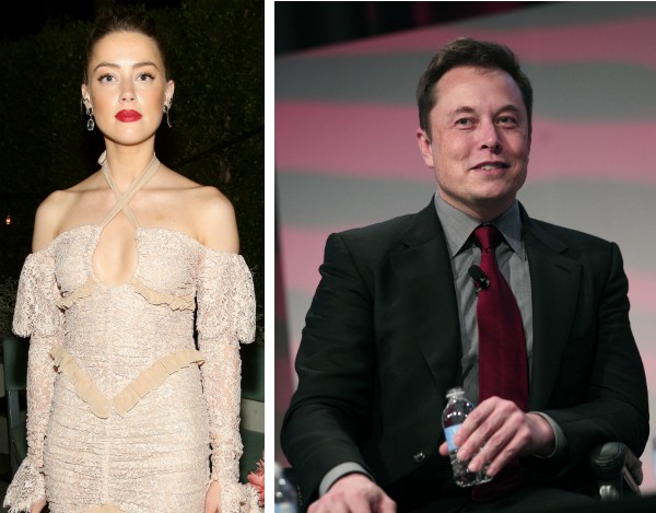 A modelo Amber Heard e o empresário Elon Musk (Foto: Getty Images)