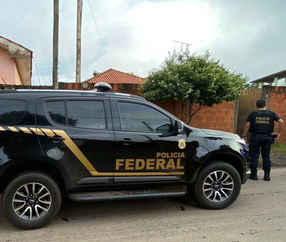 Polícia Federal, em Três Lagoas. — Foto: Reprodução