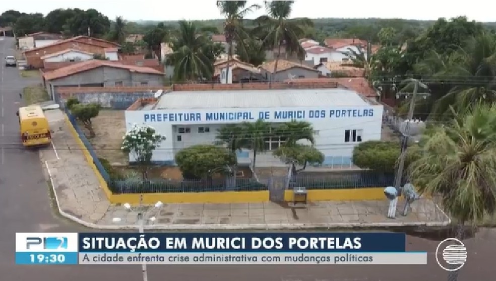 Prefeitura de Murici dos Portelas, no Norte do Piauí — Foto: Reprodução/TV Clube
