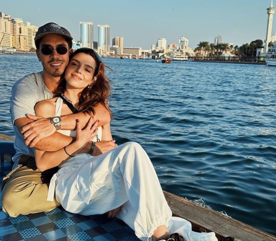 Giovanna Lancellotti em Dubai com o namorado, Gabriel David
