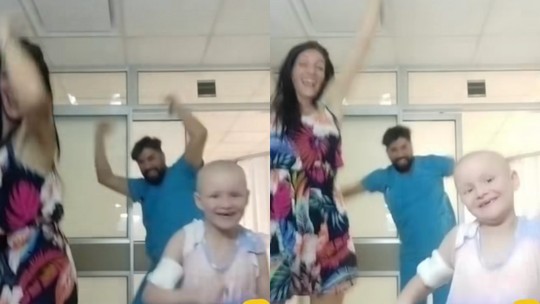 Menina de 6 anos comemora dançando fim do tratamento de câncer e viraliza