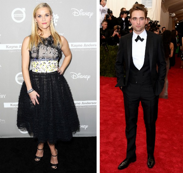 A atriz Reese Whiterspoon e o ator Robert Pattinson (Foto: Getty Images)