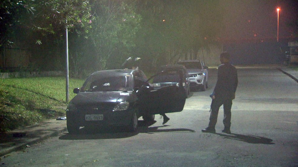 Assalto foi em Sarapuí, em Duque de Caxias — Foto: Reprodução/TV Globo