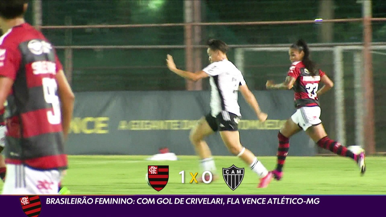 Brasileirão feminino: com gol de Crivelari, Fla vence Atlético-MG