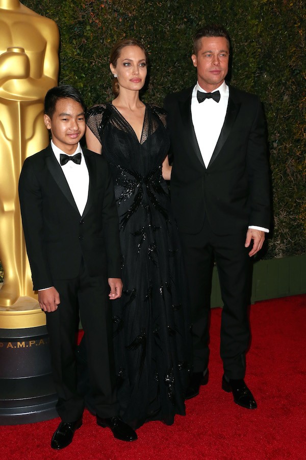Brad pitt, Angelina Jolie e Maddox (Foto: Getty Images)