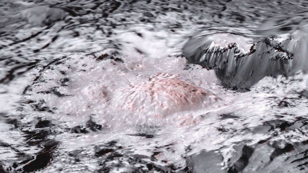 Representação da cratera Occator, em Ceres (Foto: NASA/JPL-Caltech/UCLA/MPS/DLR/IDA)