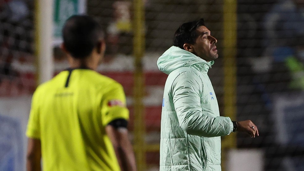 Abel Ferreira em Bolívar x Palmeiras na Libertadores — Foto: Cesar Greco/Palmeiras