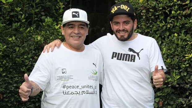 BBC Maradona reconheceu publicamente a parternidade de Diego Junior em 2016 (Foto: Getty Images via BBC)