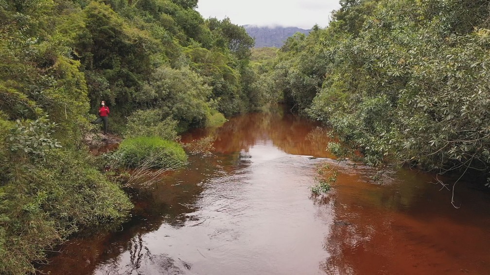 Rio Vermelho, no Bosque do Imperador — Foto: Globo Repórter