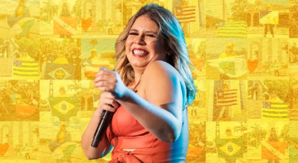 Marília Mendonça durante projeto "Todos os Cantos" — Foto: Reprodução