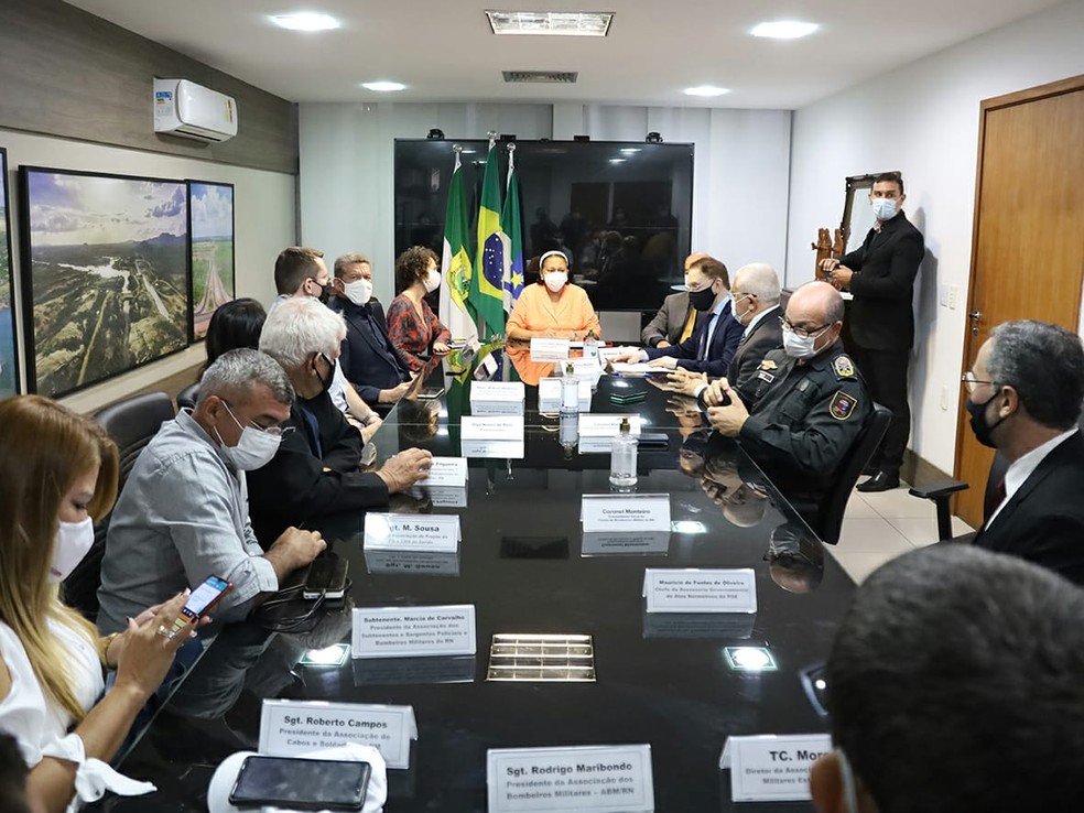 Projeto de lei prev&ecirc; pens&atilde;o integral para esposas de policiais e bombeiros militares do RN &mdash; Foto: Divulga&ccedil;&atilde;o/Sesed RN