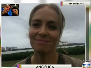 Angélica lamenta morte de Cristiano Araújo (Foto: TV Globo)
