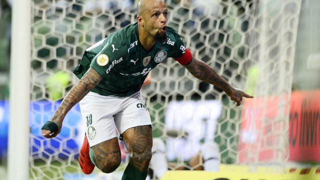 Felipe Melo fez o gol da vitória do Palmeiras sobre o Sport