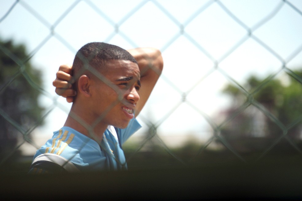 Gabriel Jesus Treino Palmeiras da Copinha — Foto: Diogo Venturelli