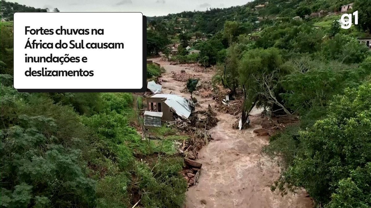 Sobe para 341 o número de mortos após fortes chuvas na África do Sul |  Mundo | G1