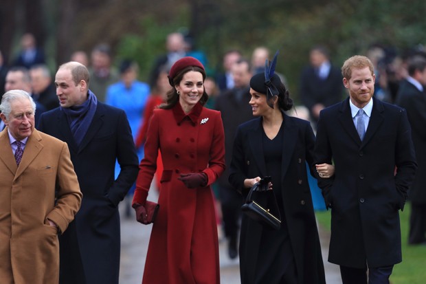 Príncipe William, Kate Middleton, Meghan Markle e Príncipe Harry (Foto: Getty Images)