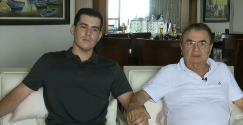 Filho m�dico deixou tudo para cuidar do pai com Covid-19 na PB � Foto: TV Cabo Branco/Reprodu��o