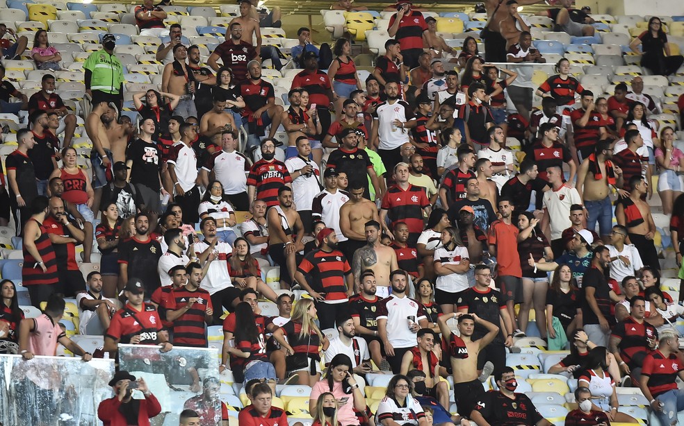 Torcida do Flamengo no Maracanã — Foto: André Durão