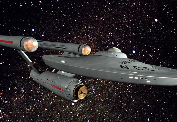 A nave SS Enterprise: criação de Gene Rodenberry  (Foto: Reprodução/Facebook)