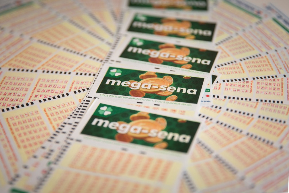 Bilhete volante loteria megasena mega sena versÃ£o 2018 â€” Foto: Marcelo Brandt/G1