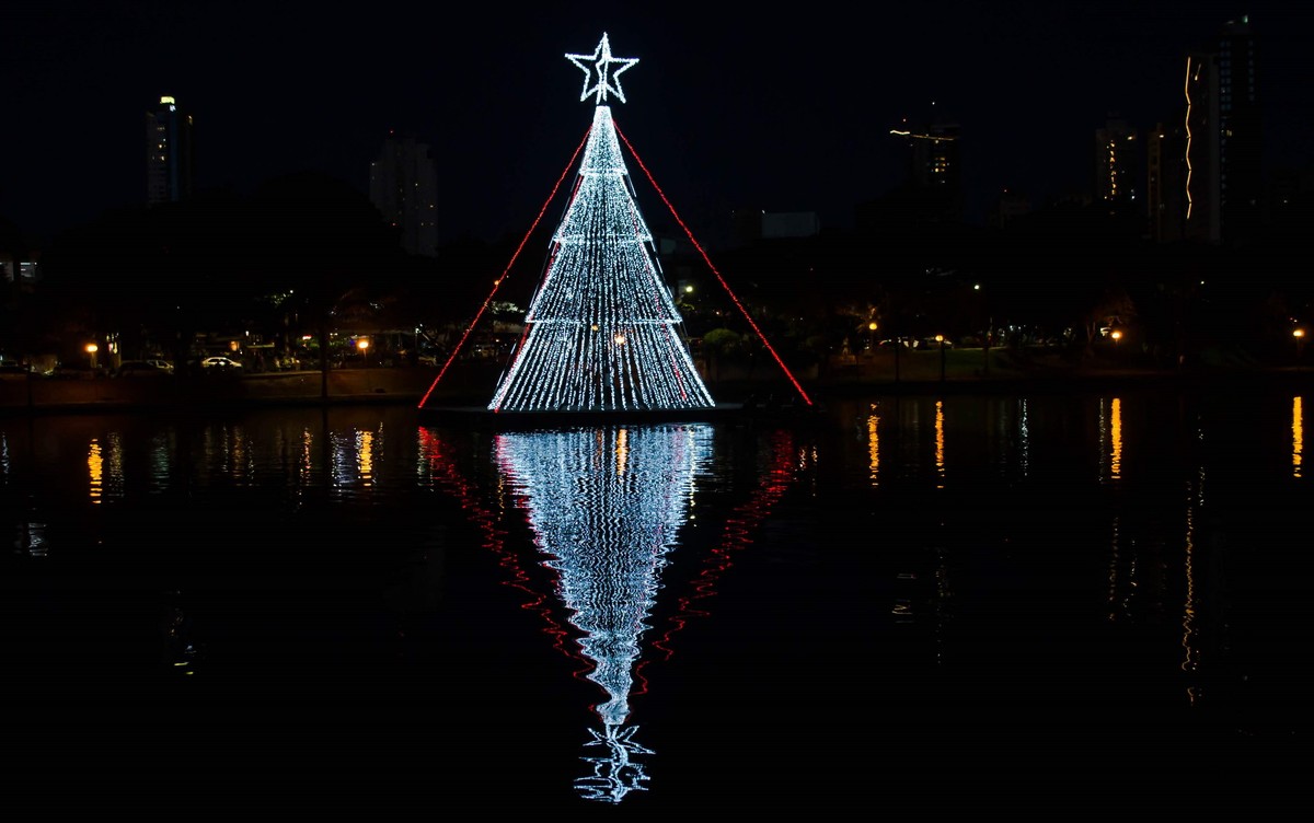 Decoração de Natal em Goiânia tem árvore gigante de garrafa pet, bolas 3D,  túnel de luzes e casa do Papai Noel | Goiás | G1