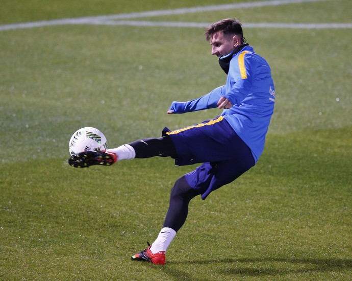 Messi treino Barcelona Mundial de Clubes Japão (Foto: Reuters/Toru Hanai)
