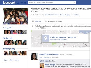 Candidatas do Miss RJ prometem protesto em Ipanema após eleição de noiva de Latino (Foto: Reprodução/ Facebook)
