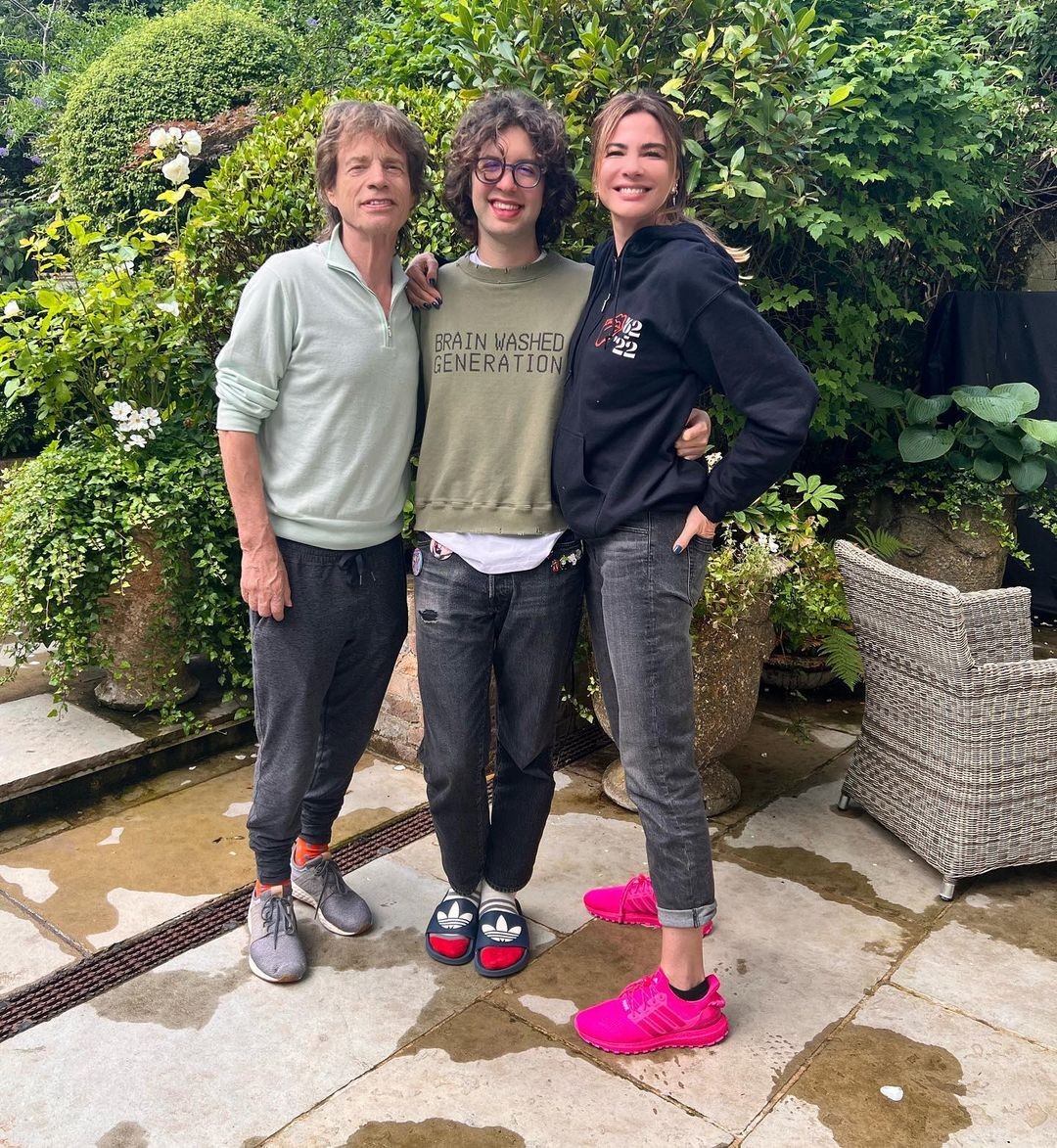 Luciana Gimenez parabeniza Mick Jagger com foto em família ao lado de Lucas Jagger (Foto: Reprodução/Instagram)