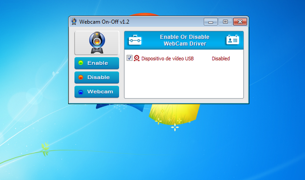 WebCam on-off | Download | TechTudo