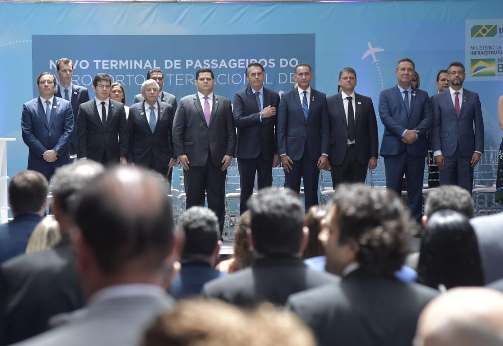 Jair Bolsonaro em Macapá — Foto: Marcos Brandão/Senado Federal