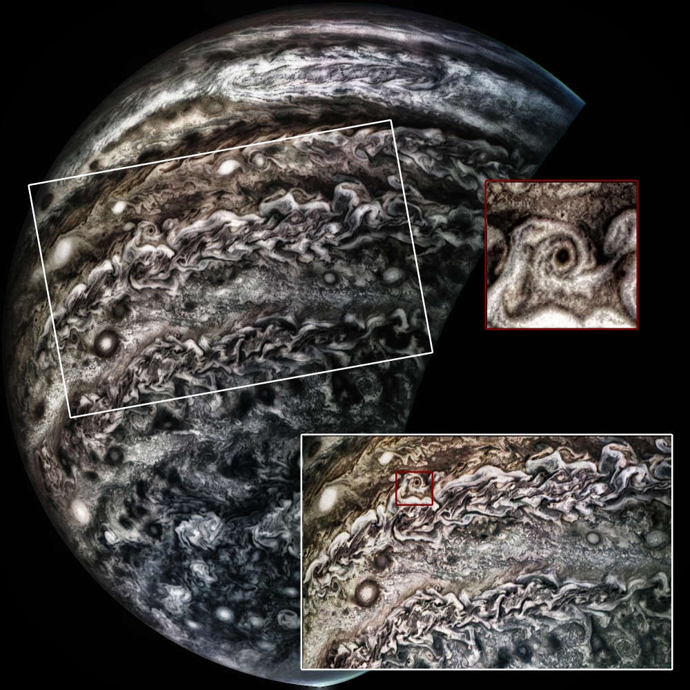 Júpiter (Foto: A/SwRI/MSSS/Shawn Handran)