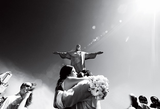 Camila e Carlinhos se casaram em uma cerimônia que aconteceu na capela do Cristo Redentor, no Rio, em 2014 (Foto: Tulio Thomé)