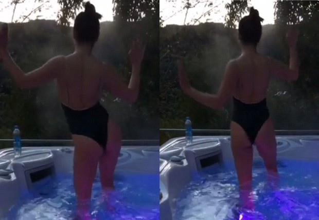 Lea Michele (Foto: Reprodução/Snapchat)