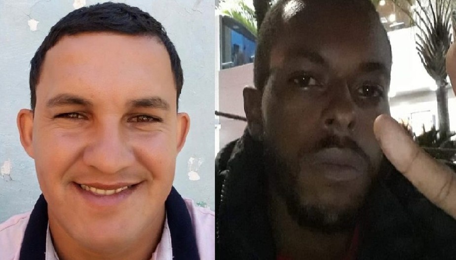 Uanderson Chermaut Rodrigues, de 30 anos, e Sidclei Cruz de Jesus, de 29 anos, presos acusados de matar três pessoas em São Gonçalo