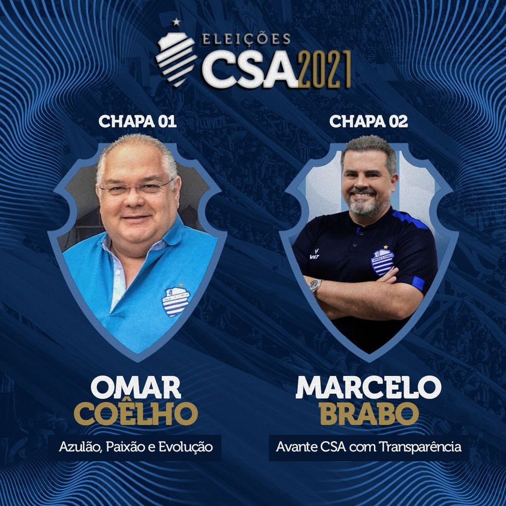Omar Coelho enfrenta Marcelo Brabo na eleição do CSA — Foto: ASCOM CSA