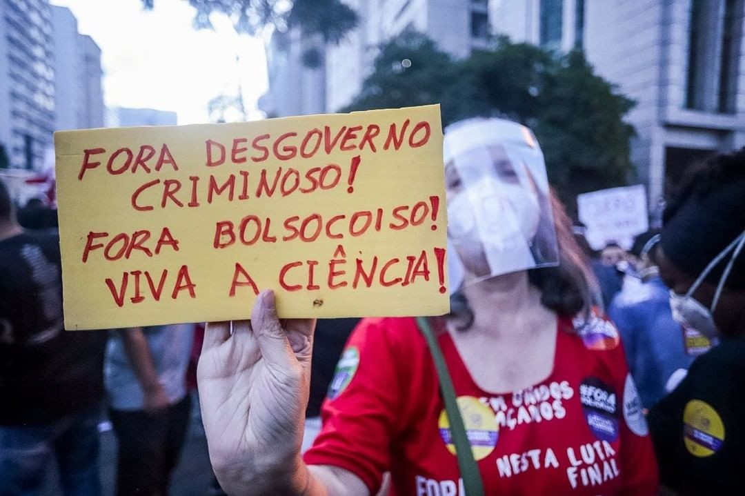 Manifestantes na capital de São Paulo (Foto: Reprodução/Mídia Ninja)