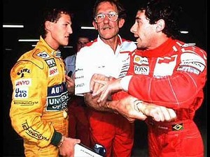 Ayrton Senna Michael Schumacher 1992 (Foto: Reprodução)