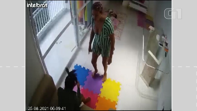 VÍDEO: Câmera de segurança mostra agressões contra babá que pulou de prédio em Salvador
