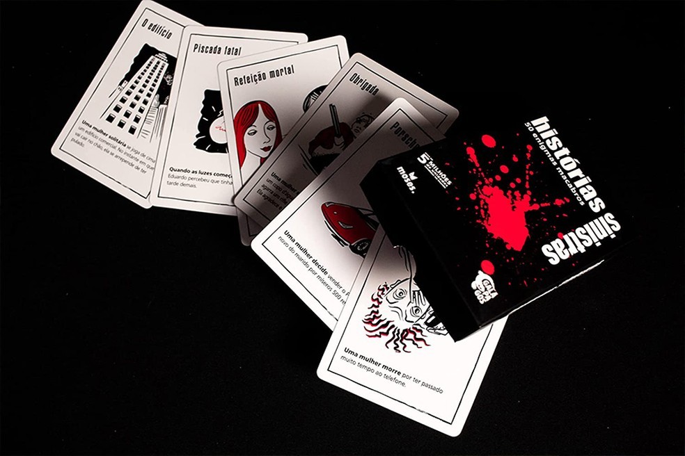 Histórias Sinistras é um jogo de cartas com relatos enigmáticos, mórbidos e macabros (Foto: Reprodução/Amazon)