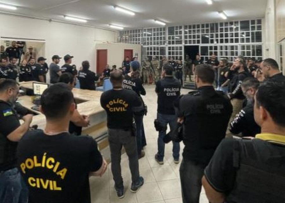 Quadrilha é presa por crimes de  extorsão e roubos qualificado em Porto Velho — Foto: Polícia Civil / divulgação