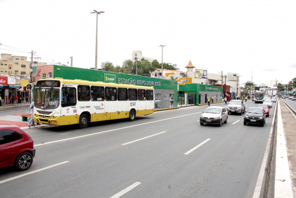 Circulação do transporte público em Cuiabá teve redução — Foto: Luiz Alves/Prefeitura de Cuiabá