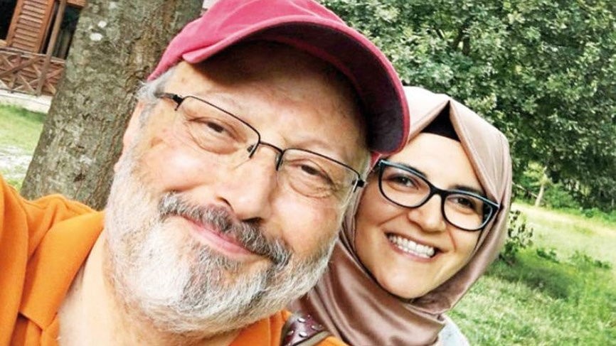 Jamal Khashoggi e Hatice Cengiz (Foto: Reprodução / Twitter)