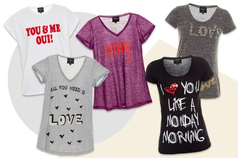 Já está à venda na J.Chermann uma linha de camisetas criadas especialmente para o Dia dos Namorados, com estampas de coração e frases românticas - confira acima!