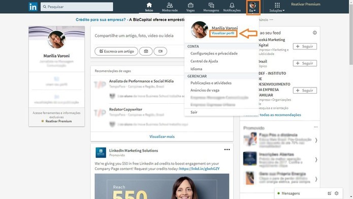 Como Baixar Seu Curriculo A Partir Do Linkedin Dicas E Tutoriais Techtudo