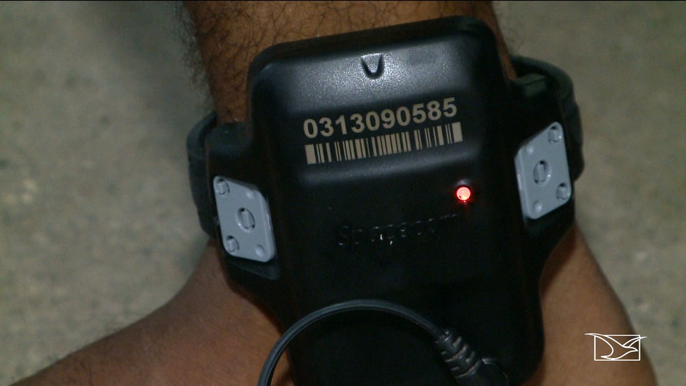 Mais de 120 pessoas já foram presas somente em 2019 usando tornozeleiras eletrônicas no MA — Foto: Reprodução/TV Mirante